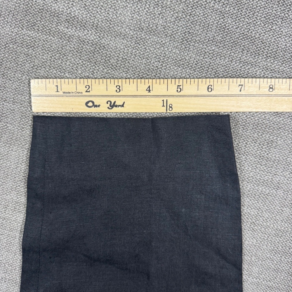 Vintage Escada Margaretha Ley Black Linen Pleated High Waist Trousers Pants 36 - Picture 8 of 10